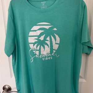 SHEIN Teal Curve 2XL Jersey Top
